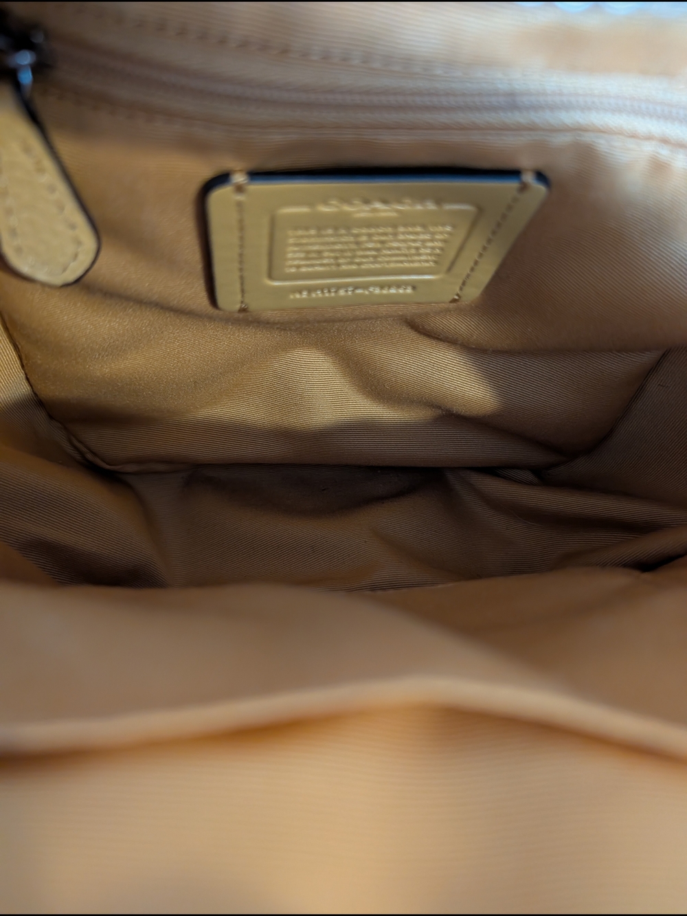 Coach Yellow Leather Mini Backpack - Picture 12 of 15